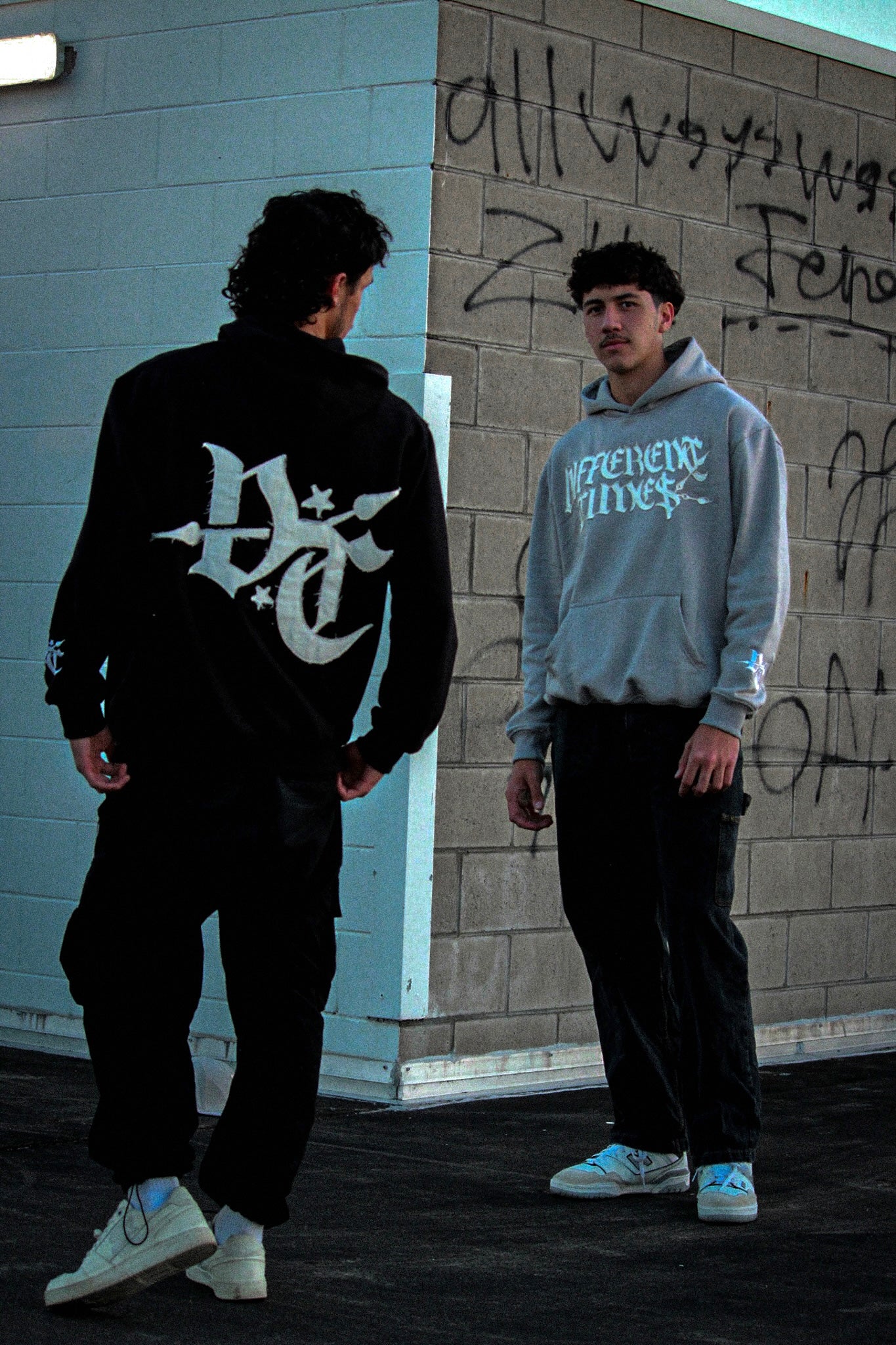 Different Times Hoodie- BLACK