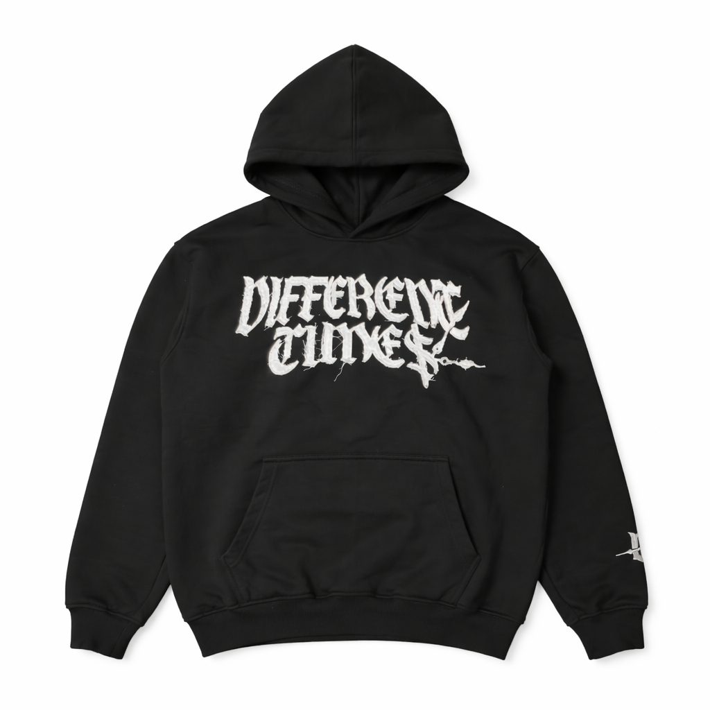 Different Times Hoodie- BLACK