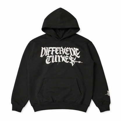 Different Times Hoodie- BLACK